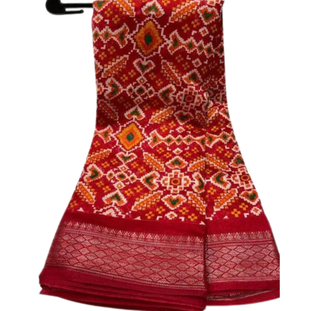 Handloom Patola Dola Silk Saree , FREE DELIVERY