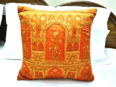 Rust patchwork king size quilt