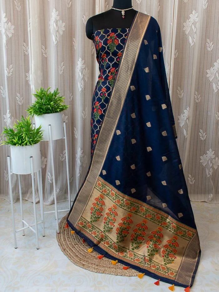 Party Wear Unstitched Salwar Suits / Dress Material
