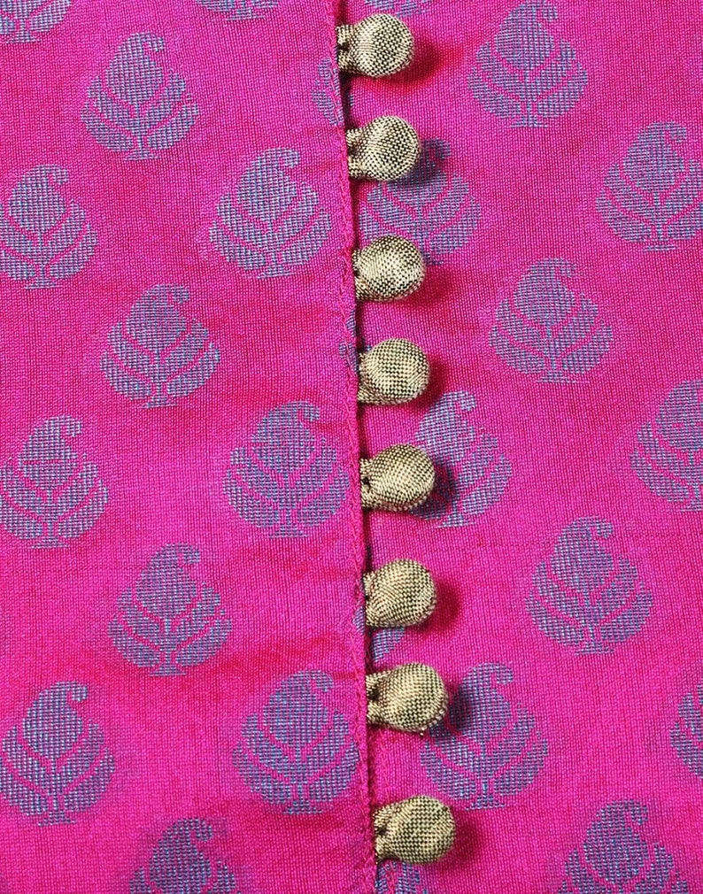 Pink chanderi cotton kurta