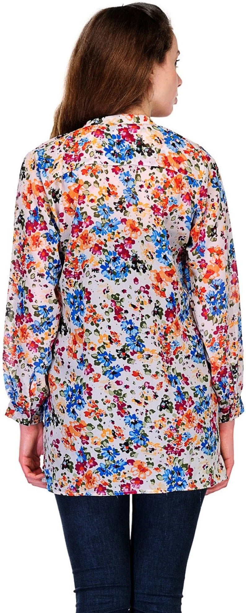 Printed Georgette Kurti for Women ,Chest 38 Inches