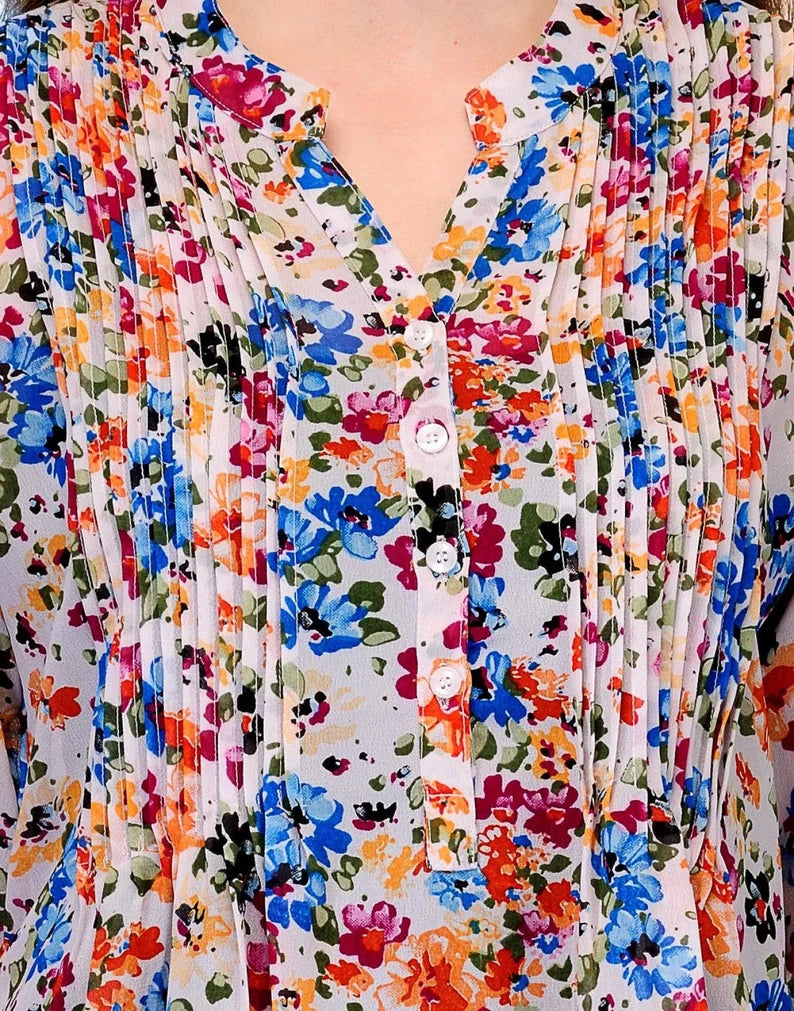 Printed Georgette Kurti for Women ,Chest 38 Inches
