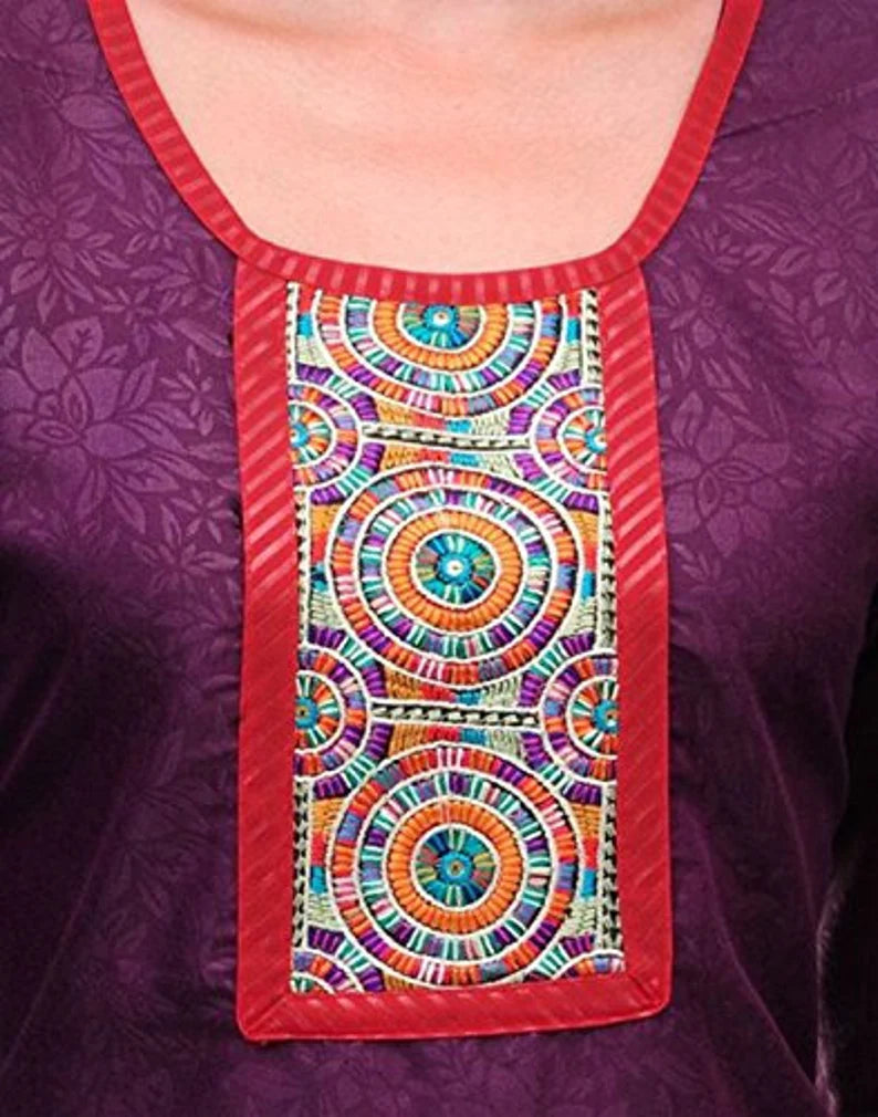 Purple spun winter wear kurti for women, Chest 40 Inches