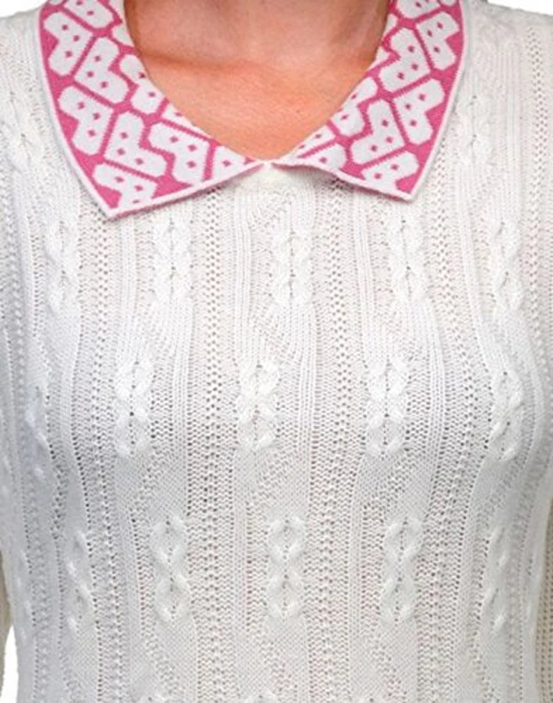 White long sweater for women