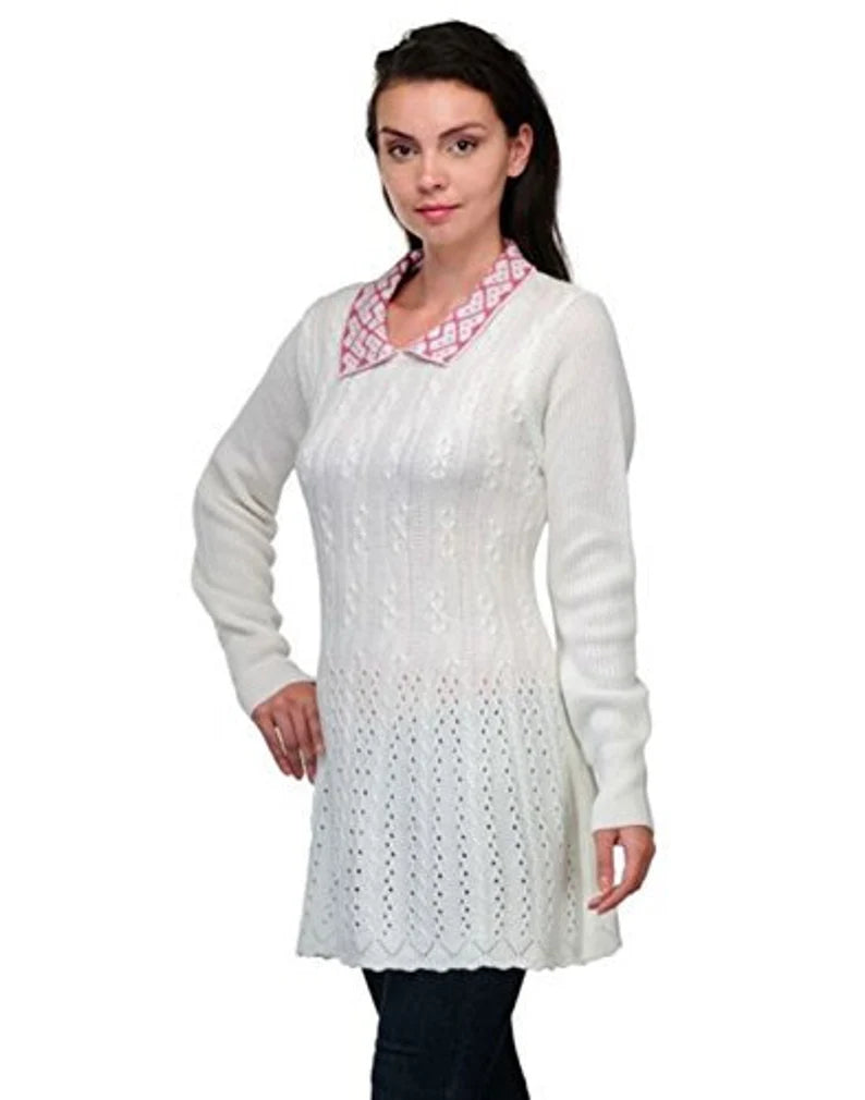 White long sweater for women