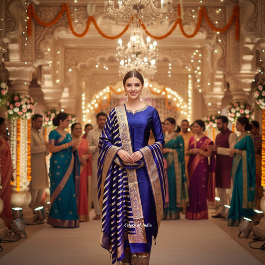 Banarasi  silk suit for Weddings