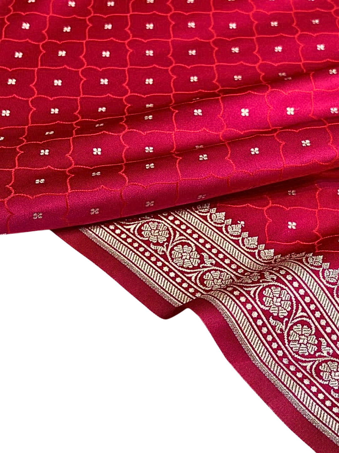 Mashru Silk Banarasi Saree | Zari Border, Indian Wedding Wear