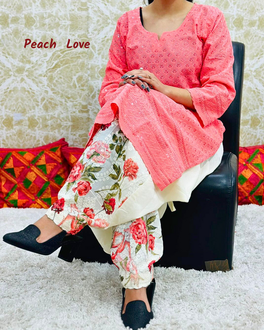 Women’s Cotton Kurta and Salwar Set |  Stitched Salwar Suit |  Summer Ready Ethnic Wear
