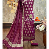 Banarasi Silk Georgette Suit Set , FREE DELIVERY
