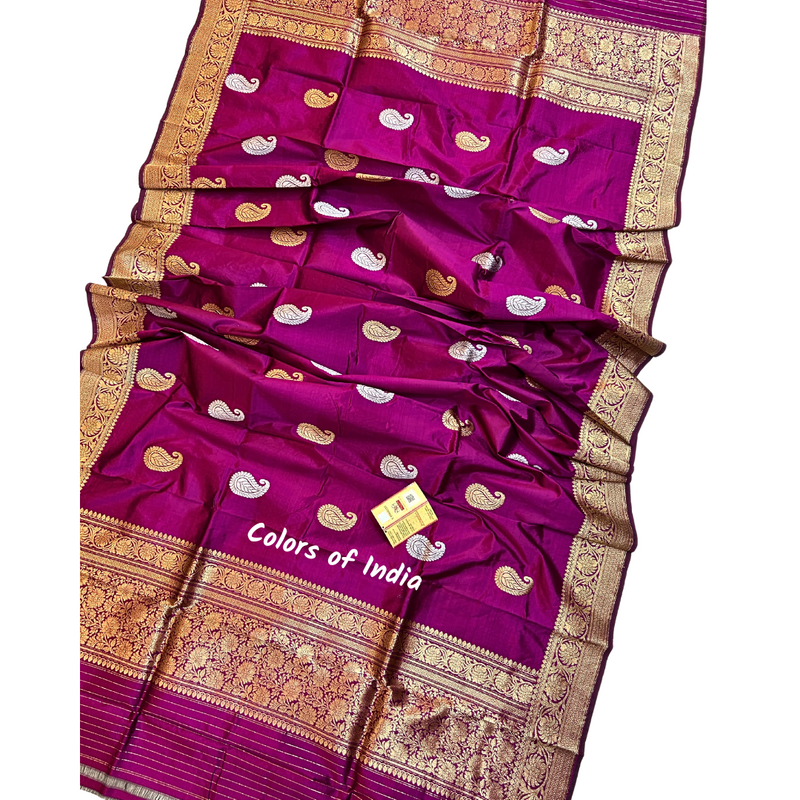 100 % Pure Silk Banarasi  Dupatta  , FREE  DELIVERY