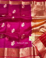 Banarasi  Pure Silk  Organza  Party Wear Sarees , FREE  DELIVERY
