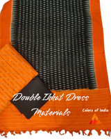 Ikat Dress  Material , Cotton Ikat Salwar Suit & Dupatta Set  , FREE  DELIVERY