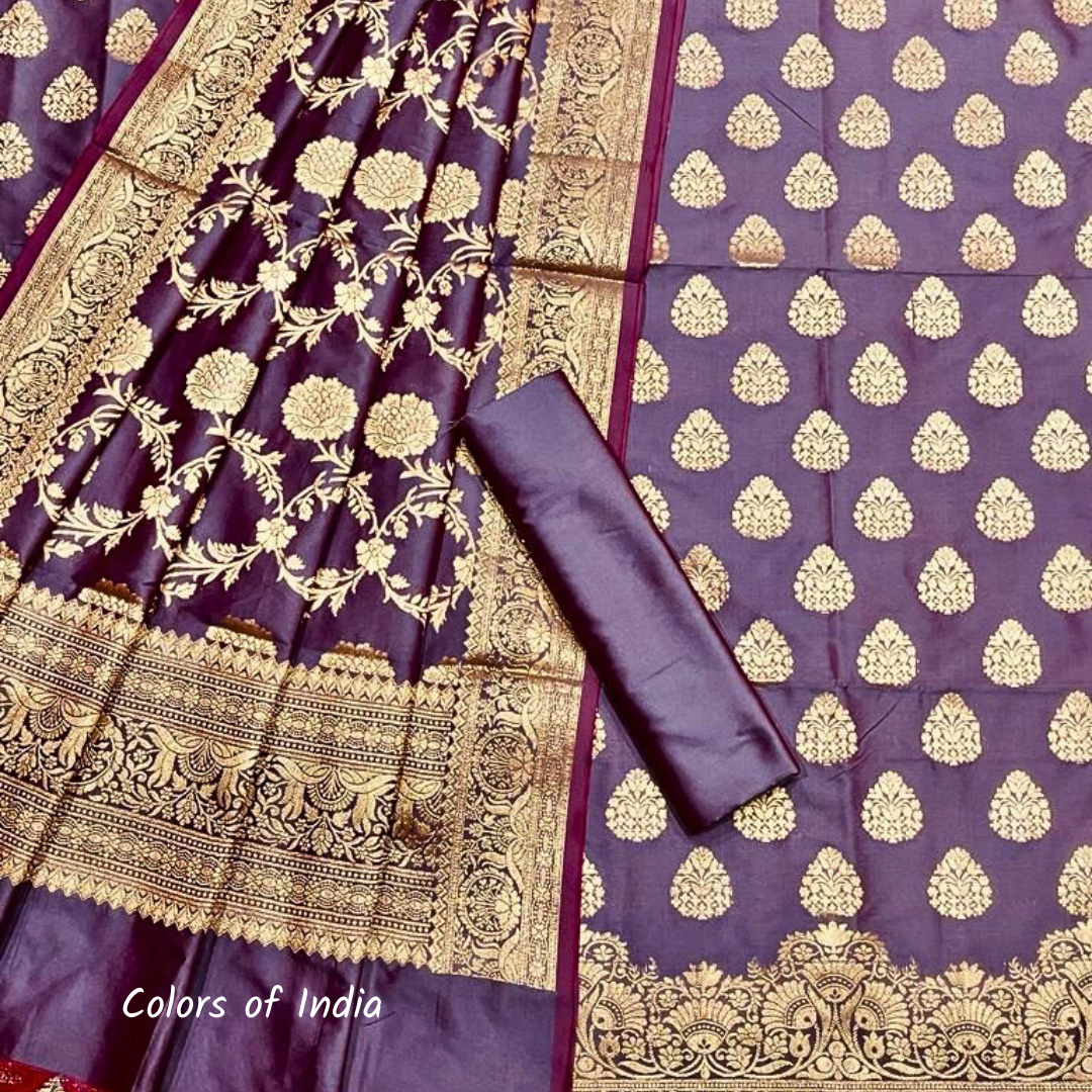 Banarasi  Wedding  Dress Material , FREE  DELIVERY