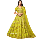 Punjabi lehenga , Lehenga for women , Wedding lehenga red , Semi -stitched Lehenga , FREE DELIVERY