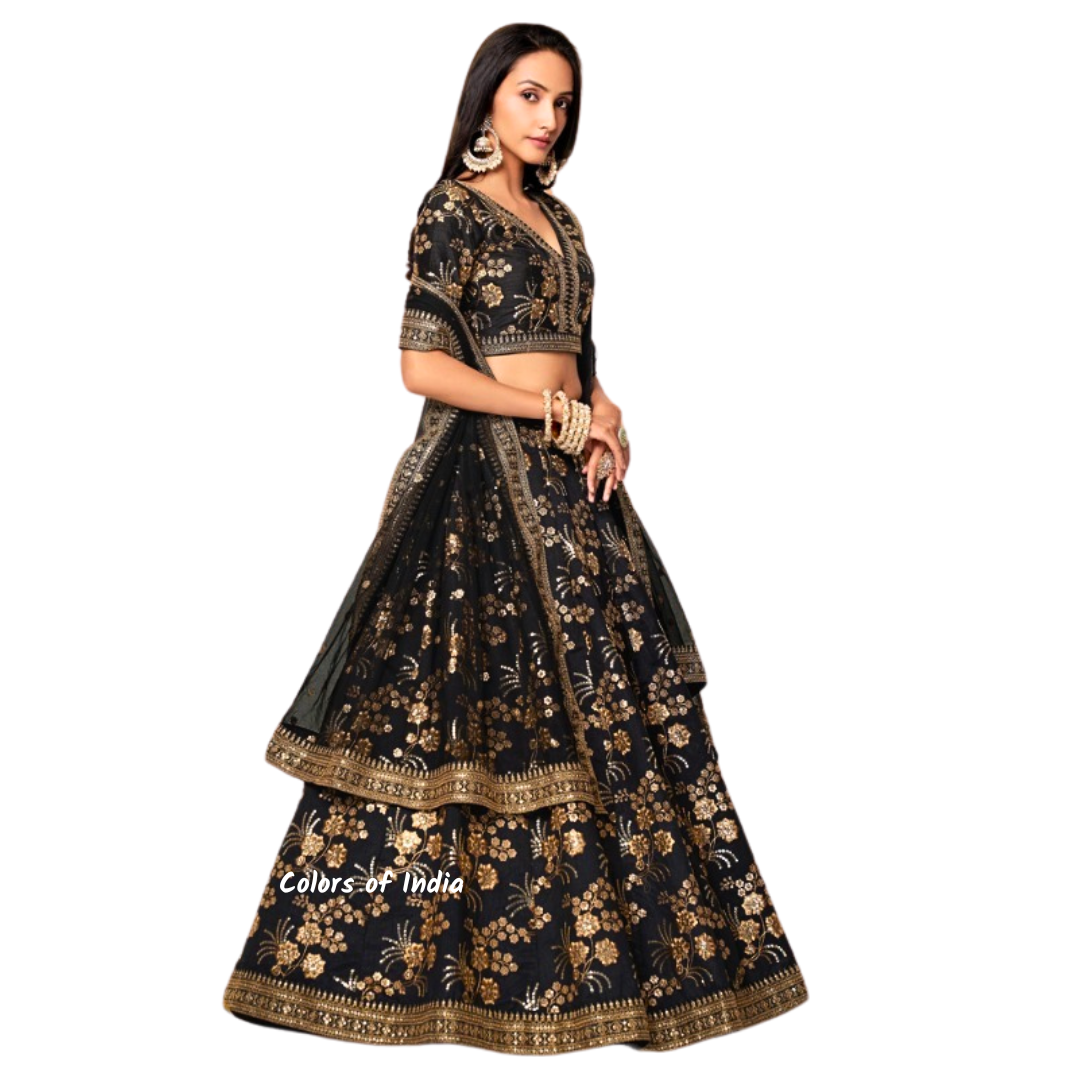 Punjabi lehenga , Lehenga for women , Wedding lehenga red , Semi -stitched Lehenga , FREE DELIVERY