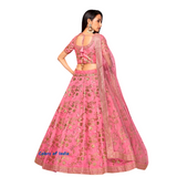 Punjabi lehenga , Lehenga for women , Wedding lehenga red , Semi -stitched Lehenga , FREE DELIVERY