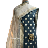 Banarasi  Chanderi  Cotton Unstitched Suits  , FREE  DELIVERY