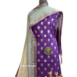 Banarasi  Chanderi  Cotton Unstitched Suits  , FREE  DELIVERY
