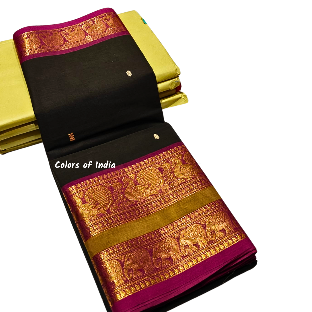 Party Wear Kanchi Cotton Sarees - Luxurious Handloom Sarees, Free Delivery