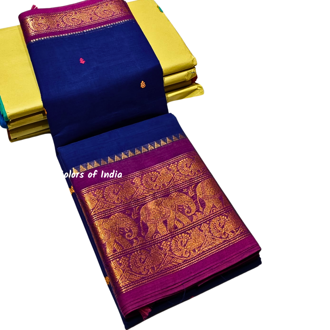 Party Wear Kanchi Cotton Sarees - Luxurious Handloom Sarees, Free Delivery