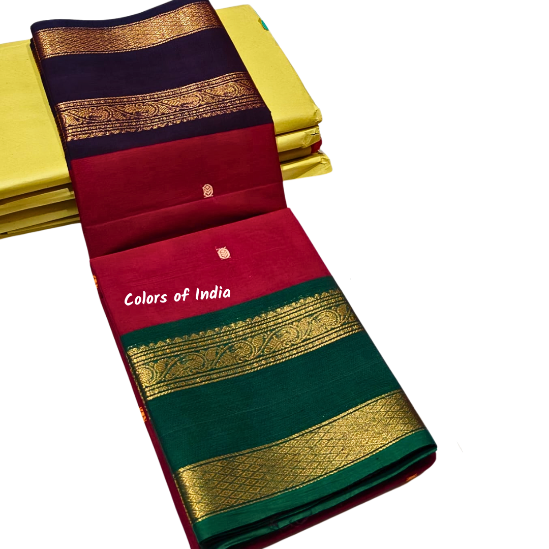 Party Wear Kanchi Cotton Sarees - Luxurious Handloom Sarees, Free Delivery