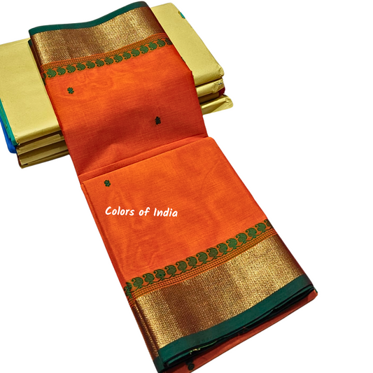 Party Wear Kanchi Cotton Sarees - Luxurious Handloom Sarees, Free Delivery