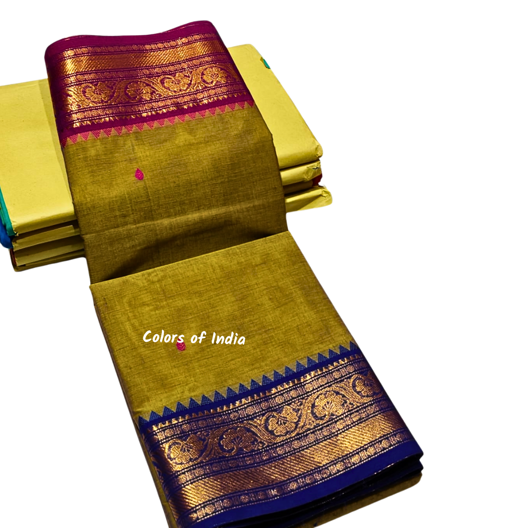 Party Wear Kanchi Cotton Sarees - Luxurious Handloom Sarees, Free Delivery