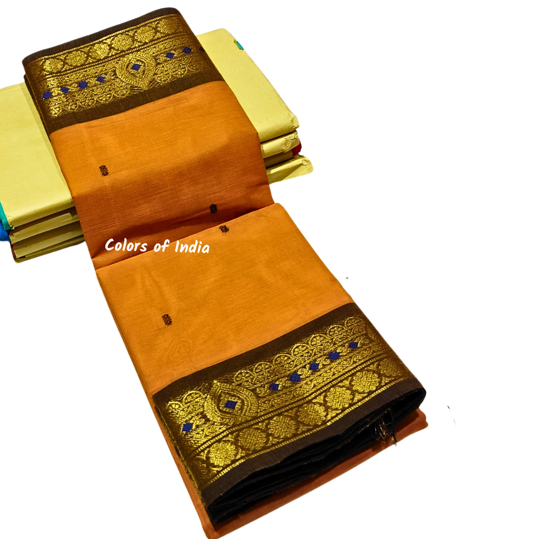 Party Wear Kanchi Cotton Sarees - Luxurious Handloom Sarees, Free Delivery