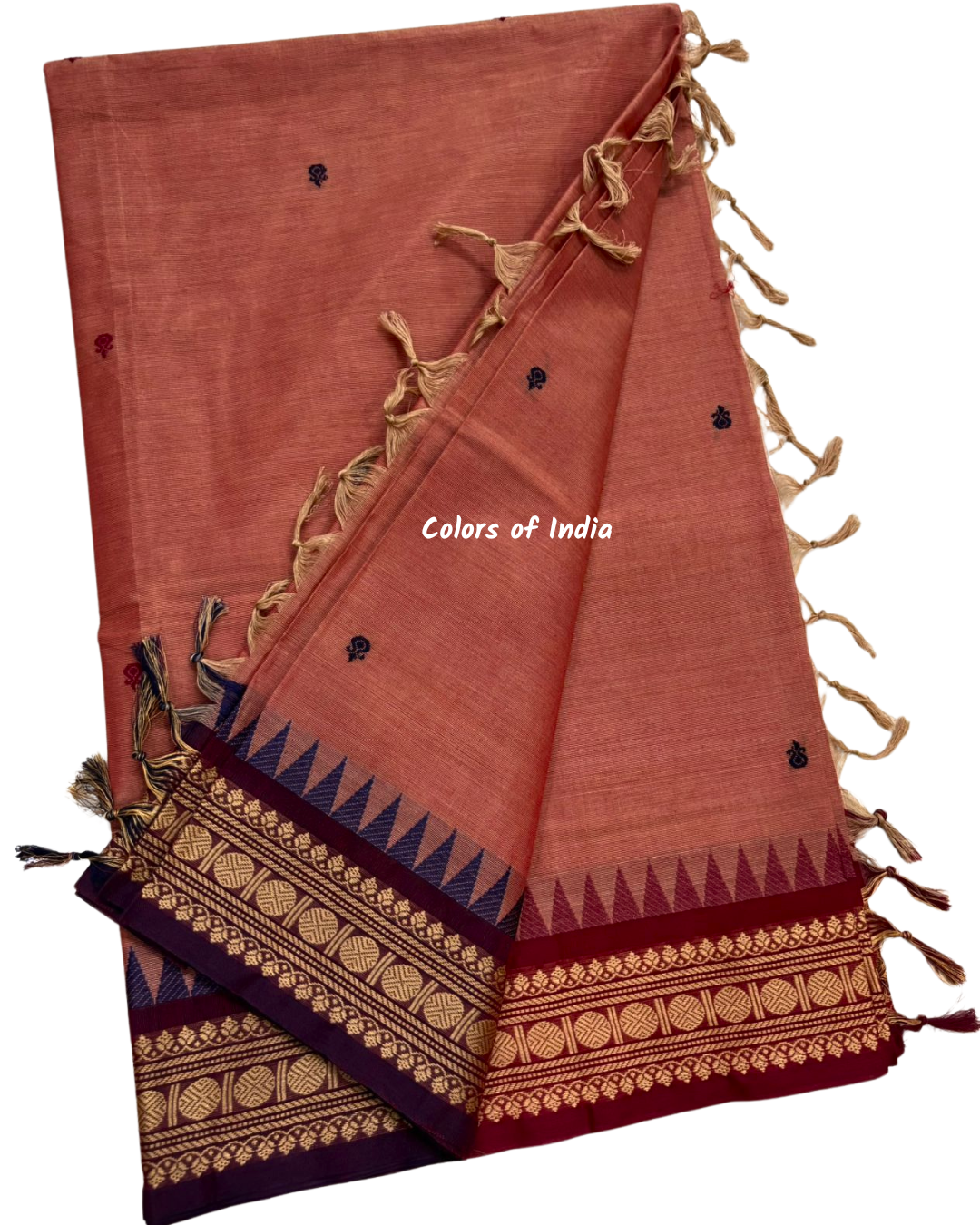 Ganga jamuna kanchi cotton saree with thin border , FREE DELIVERY