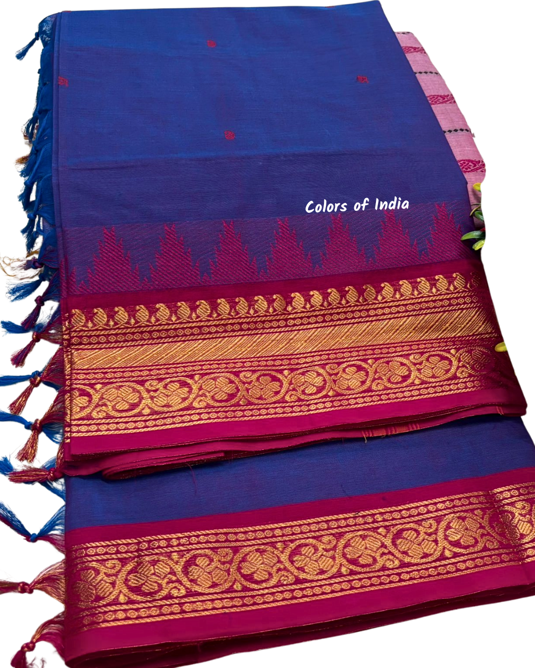 Kanchipuram Cotton Saree , Free Delivery