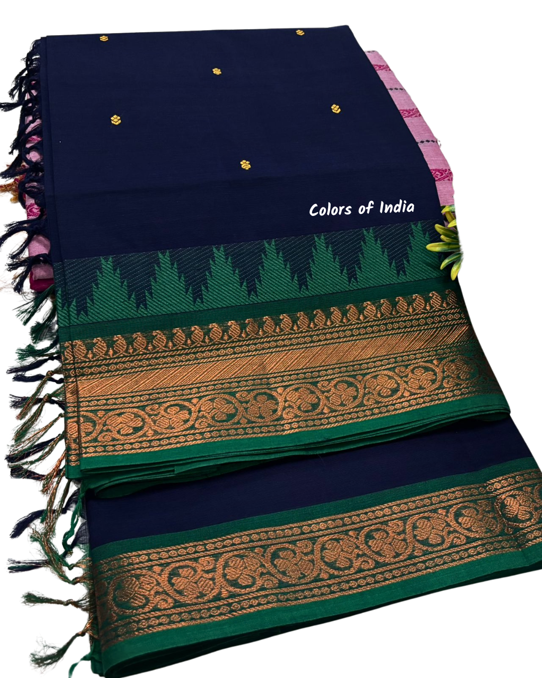 Kanchipuram Cotton Saree , Free Delivery