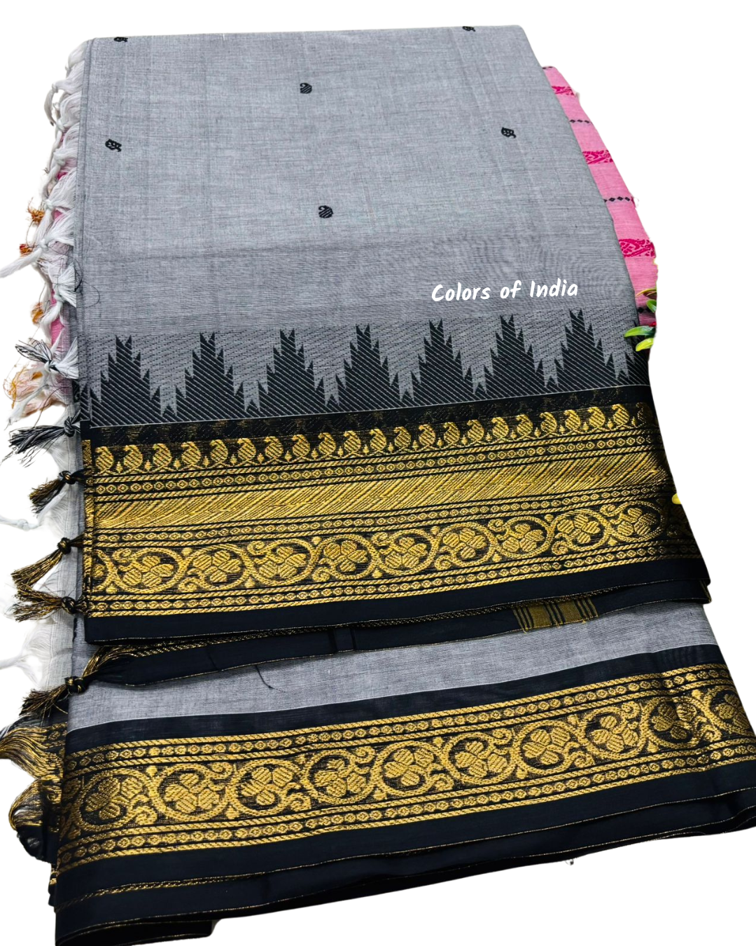 Kanchipuram Cotton Saree , Free Delivery