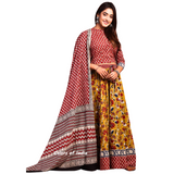 Yellow   Cotton Lehenga Choli  for Women  , FREE  DELIVERY