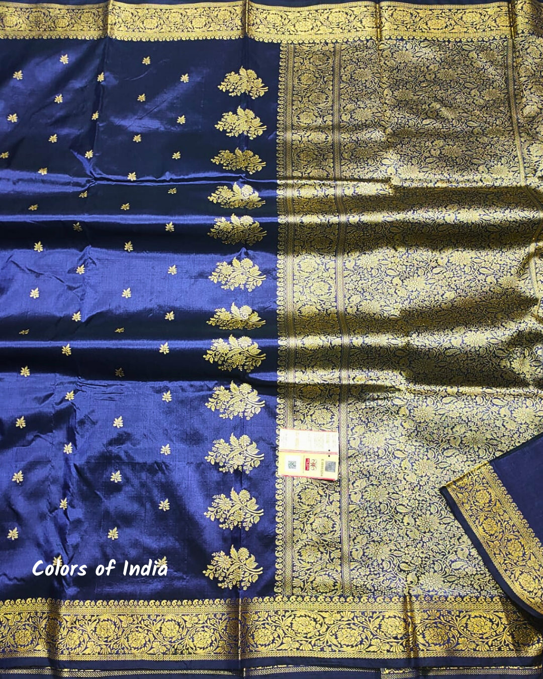 Banarasi  100 % Pure Silk Saree with blouse piece ,   FREE  DELIVERY