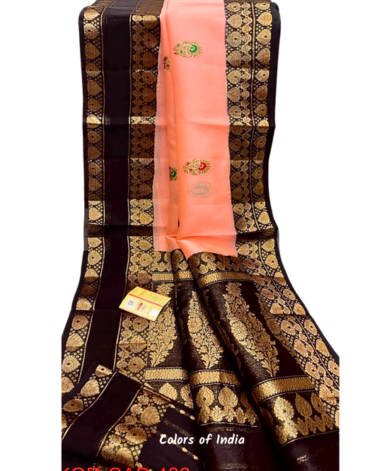 Banarasi  Organza Sarees , Wedding Sarees , Party Wear Sarees