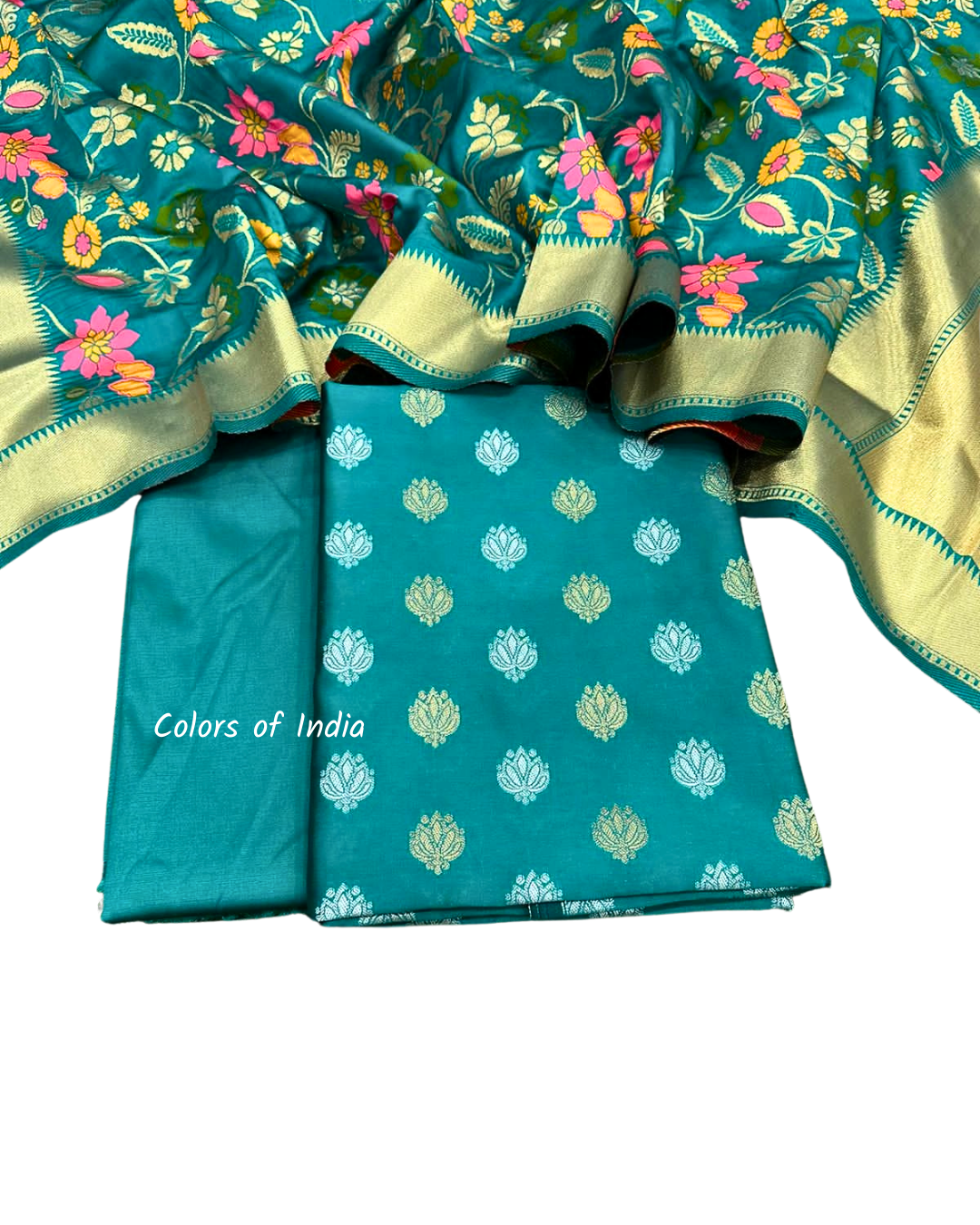 Banarasi salwar suit dupatta unstitched set for Women