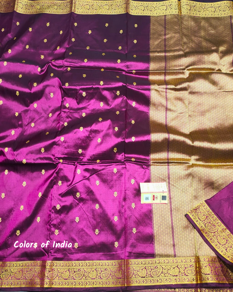 Banarasi  100 % Pure Silk Saree with blouse piece ,   FREE  DELIVERY