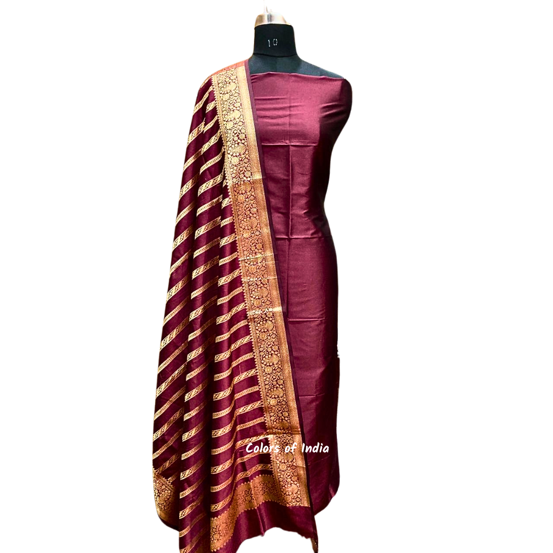 Banarasi  silk suit for Weddings