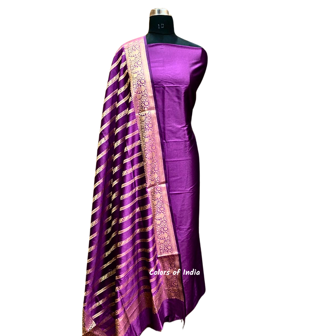 Banarasi  silk suit for Weddings