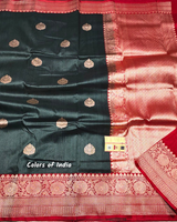 Banarasi  handwoven pure silk saree , FREE  DELIVERY