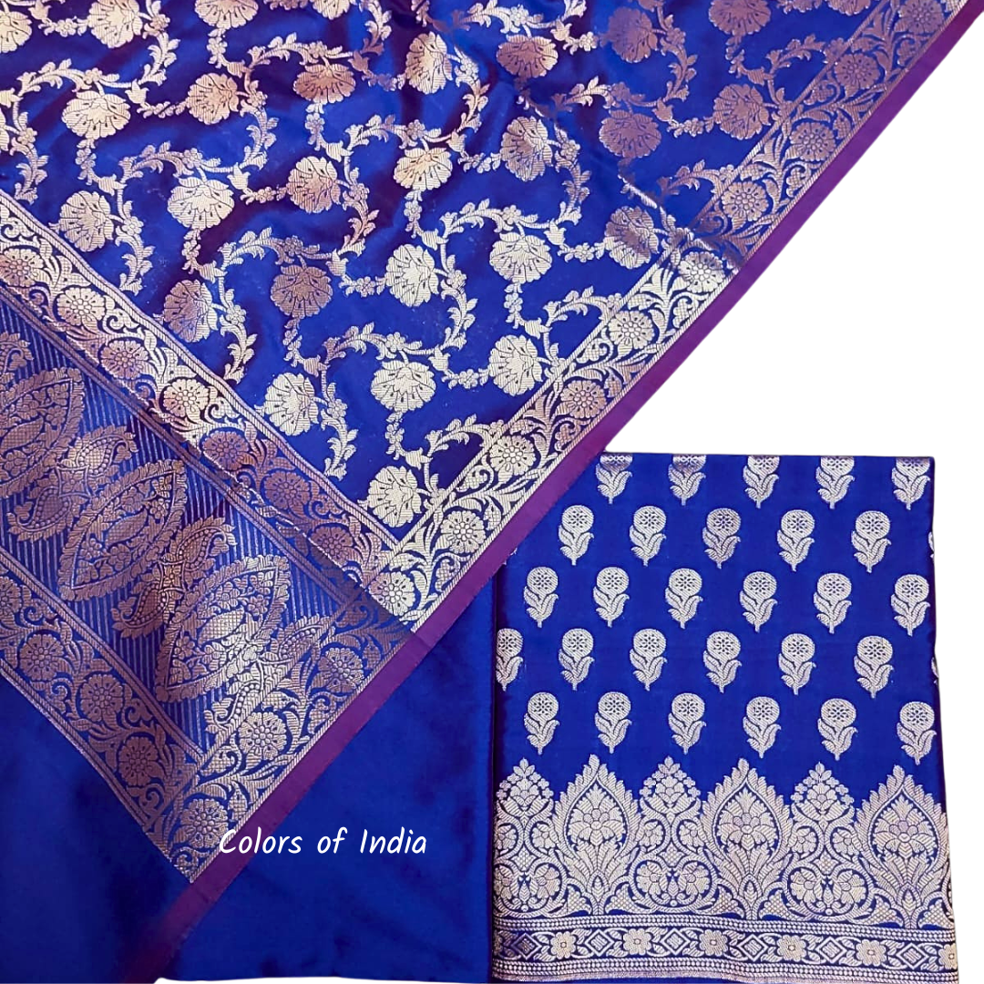 Banarasi  Wedding  Silk  Dress Material , FREE  DELIVERY