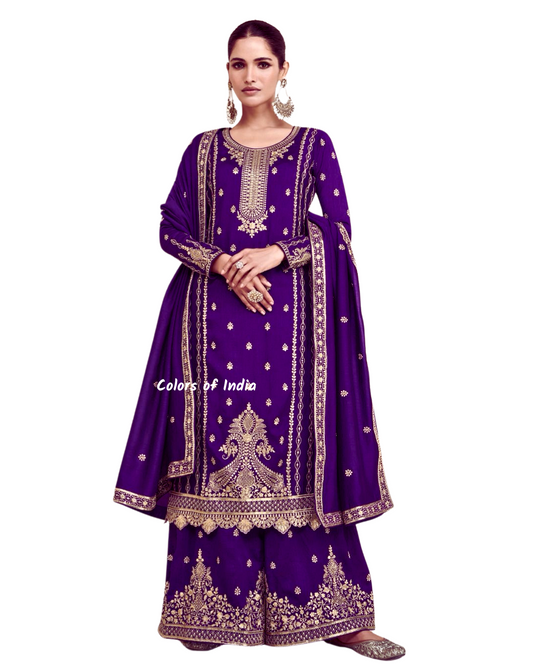 Wedding / Party Wear Semi -Stitched Outfit , FREE DELIVERY (Copy)