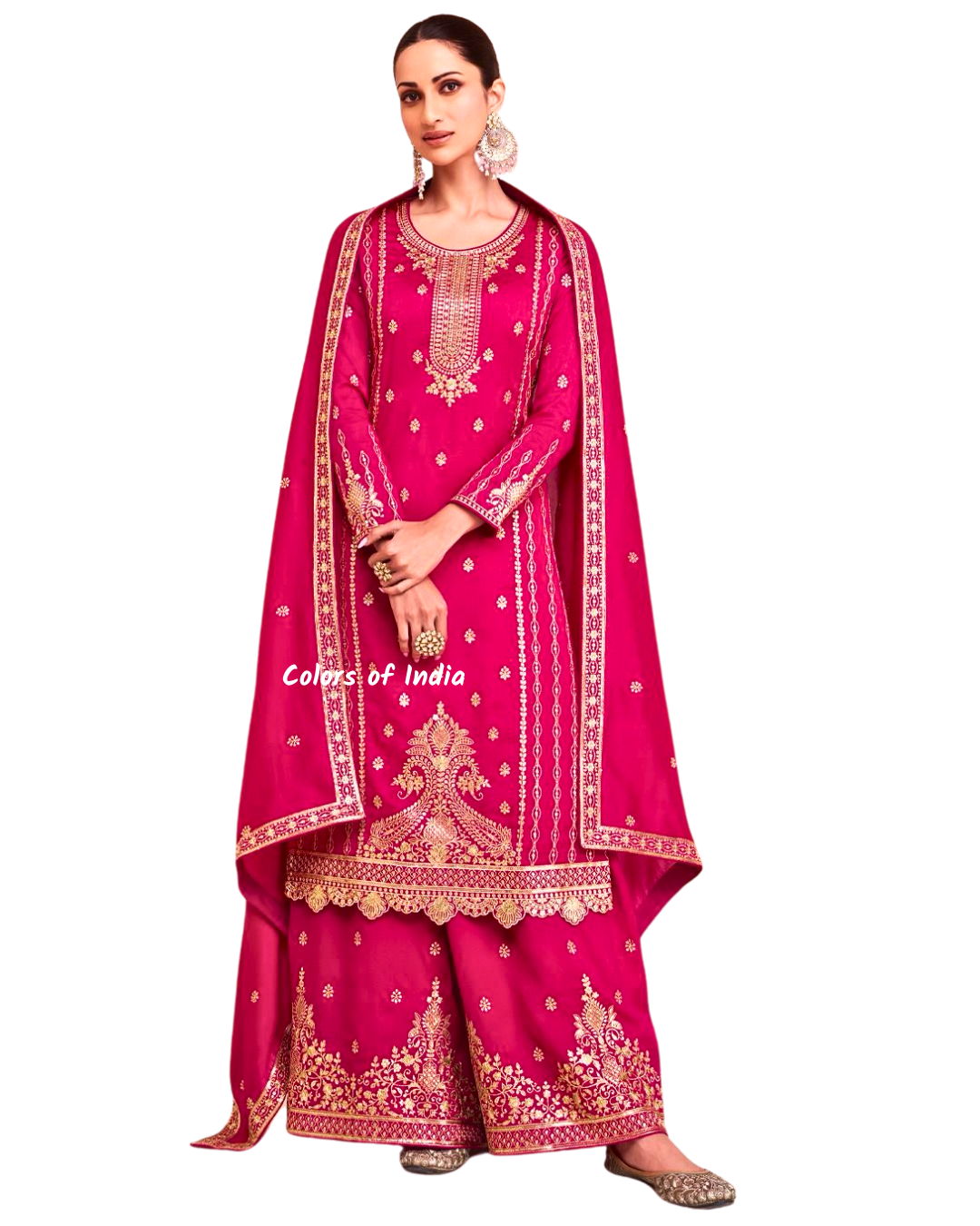 Wedding / Party Wear Semi -Stitched Outfit , FREE DELIVERY (Copy)