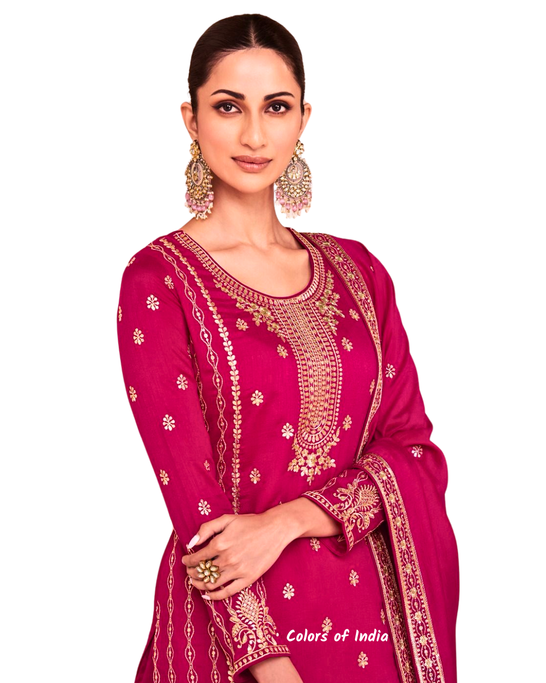 Wedding / Party Wear Semi -Stitched Outfit , FREE DELIVERY (Copy)