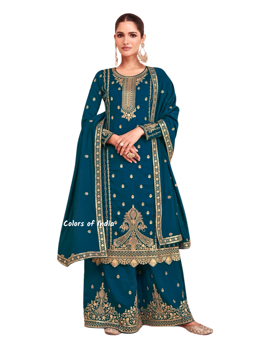 Wedding / Party Wear Semi -Stitched Outfit , FREE DELIVERY (Copy)