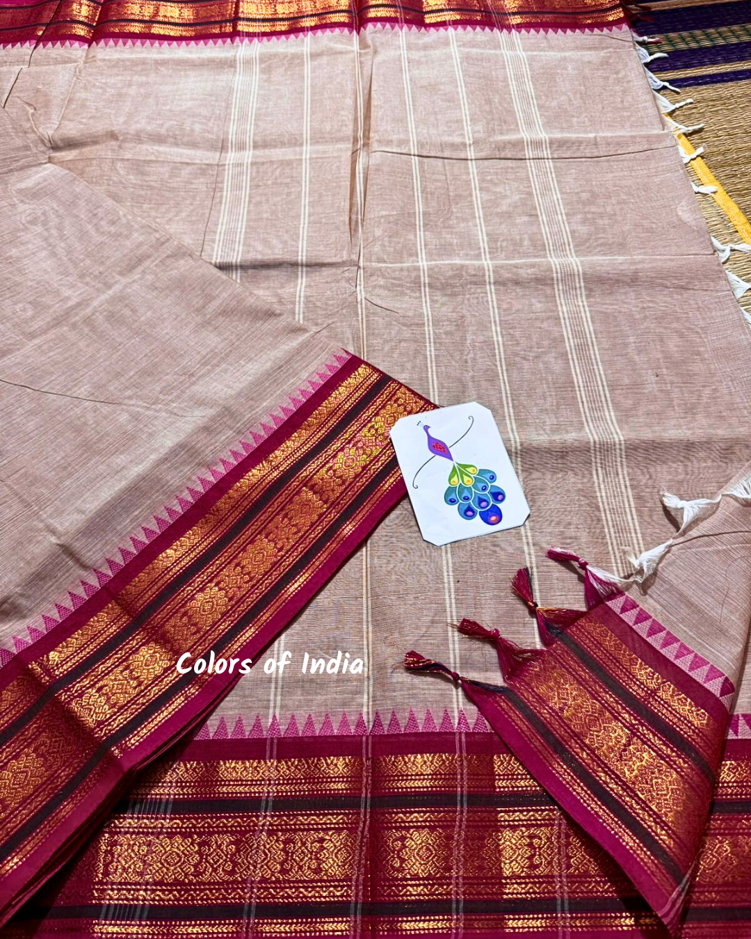 Kanchipuram Cotton Saree , Free Delivery