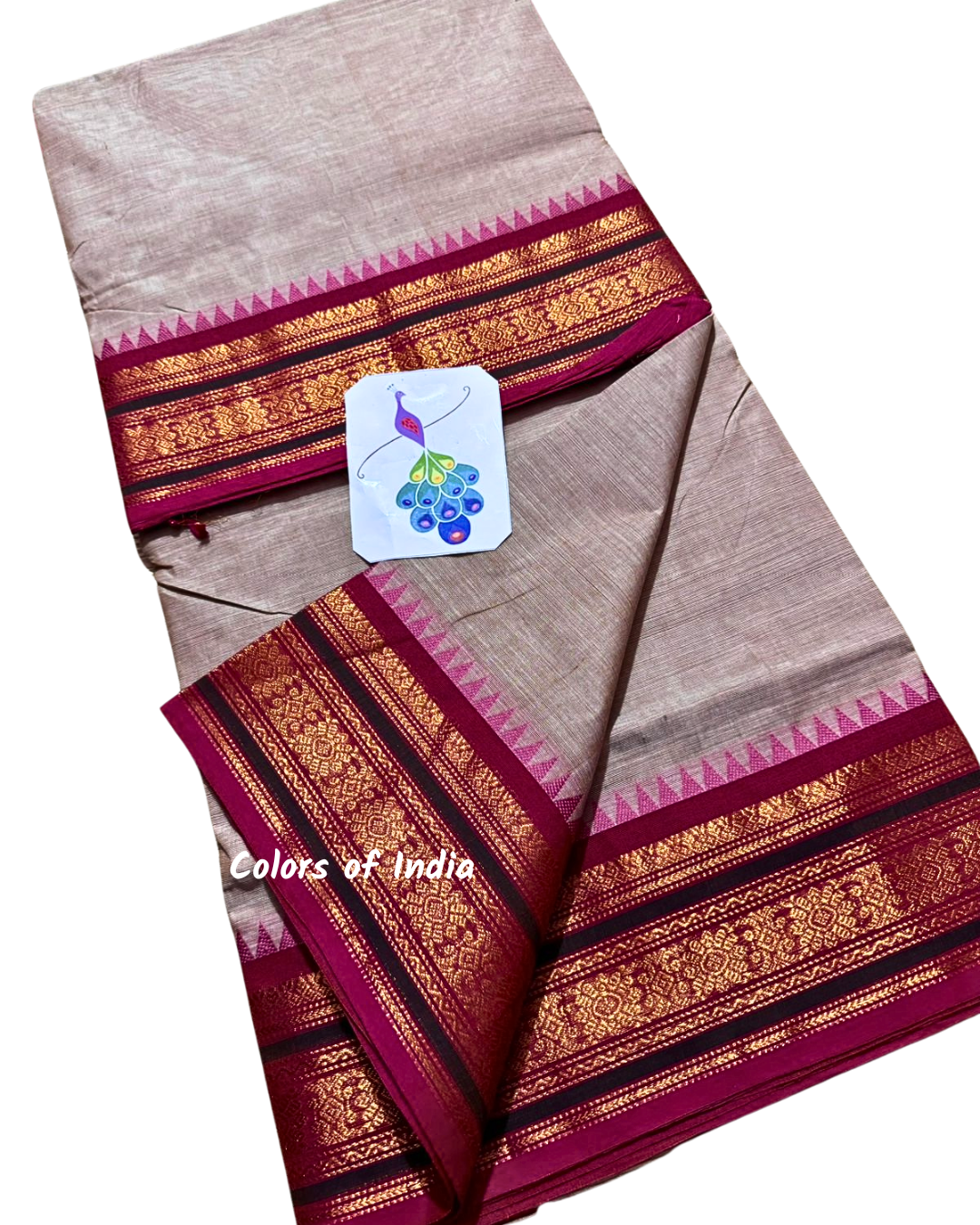 Kanchipuram Cotton Saree , Free Delivery