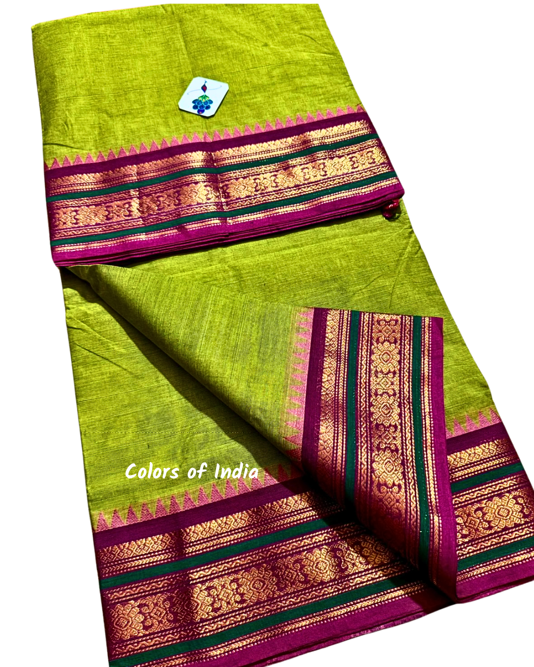 Kanchipuram Cotton Saree , Free Delivery