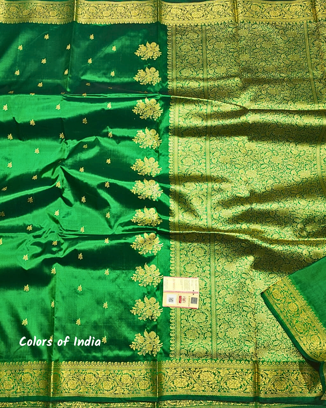 Banarasi  100 % Pure Silk Saree with blouse piece ,   FREE  DELIVERY