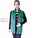 Handknitted Reversible Woollen  Scarf / Stole ,  FREE  DELIVERY